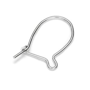 Open ear wire*sterling silver 925*BZ 7 0,7x11x18,5 mm
