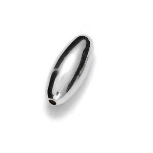 Silver oval bead - OVD 4,0 (1,00)