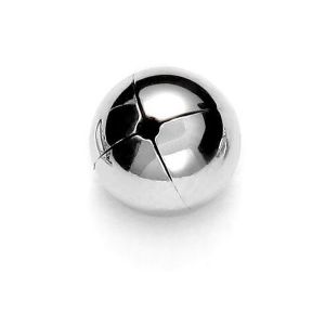 Silver balls 10mm (1 hole) - P1F 10,0 F:0,9