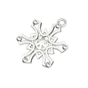 Snowflake pendant, sterling silver 925, CHARM 85 16,5x18,5 mm