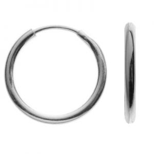 KL-07 1,1x9,0 mm, round earrings 9,5 mm, sterling silver