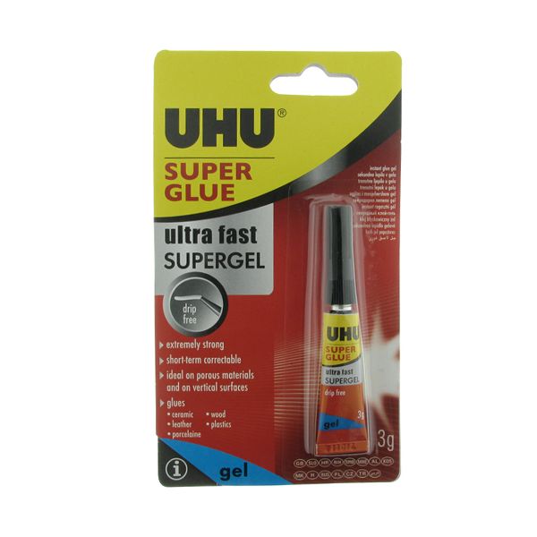 UHU Super Glue Gel 3 g SILVEXCRAFT®