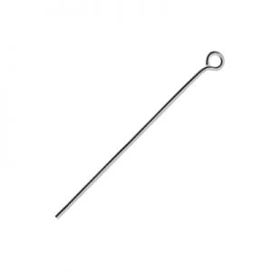 50 mm headpins with hook, sterling silver, SZPO 0,80 - 50 mm