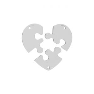 Split heart puzzle LK-0324 - 0,50 19x20 mm