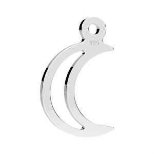 Moon pendant, sterling silver, BL-0192 9,4x15,4 mm