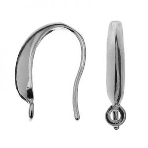 Open earwire, sterling silver 925, BO 47 L ver.1 3x17 mm