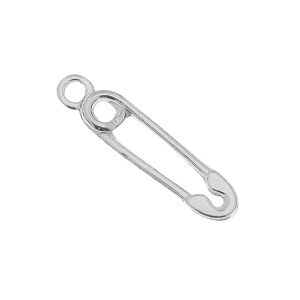 Safety-pin pendant, sterling silver 925, ODL-00001