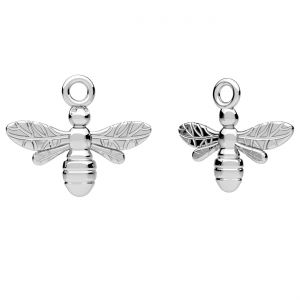 Bee pendant, sterling silver 925, ODL-00013 12,8x15 mm