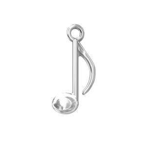 Musical note charm - ODL-00033 8,5x16,5 mm