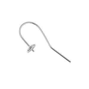 Silver open ear wire BO 52 0,8x25 mm