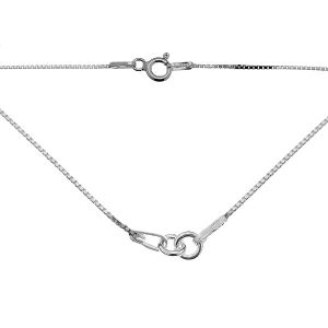 Necklace base, sterling silver, S-CHAIN 3 - 41 cm