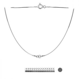 S-CHAIN 6 - (20+20 cm) - Necklace base SNAKE 020 DC8L