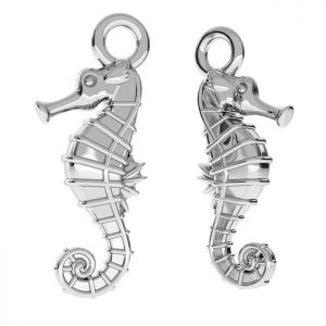 Seahorse pendant, sterling silver 925, ODL-00109 6,3x16 mm