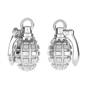 Grenade charm - ODL-00121 7,7x16,4 mm