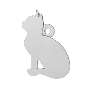 Cat pendant*sterling silver 925*LK-0597 - 0,50 9x13,4 mm