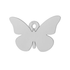 Butterfly charm, LK-0611 - 0,50 9,3x13,9 mm
