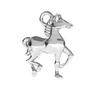 Horse pendant, sterling silver 925, ODL-00131 12x14,5 mm