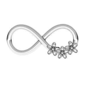Infinity with flowers charm - ODL-00153 7,7x16 mm (1088 PP 18)