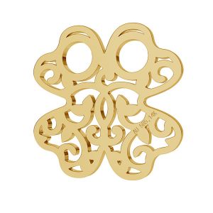 Clover openwork gold 14K pendant LKZ-00006 - 0,30 mm