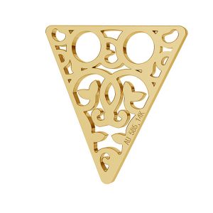 Triangle openwork gold 14K pendant LKZ-00008 - 0,30 mm
