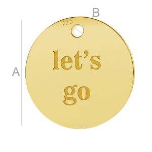 Let's go round pendant, LK-0652 - 0,50 Let's go round pendant, LK-0652 - 0,50