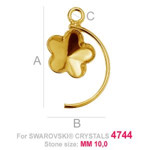Flower 10mm Swarovski base FKSV 4744 MM 10 CON1 ver.2 Flower 10mm Swarovski base FKSV 4744 MM 10 CON1 ver.2