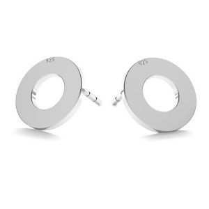 Round earrings KLS LK-0671 - 0,50 9x9 mm