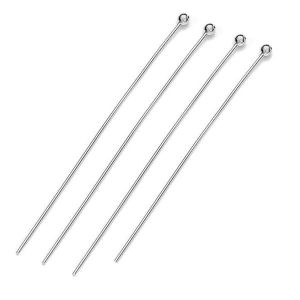 Silver headpins wire lenght 68mm - HP - 0,85 68 mm