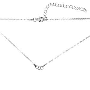 Necklace base*sterling silver 925*CHAIN 9 (PD 40 20+20 cm) 41 cm