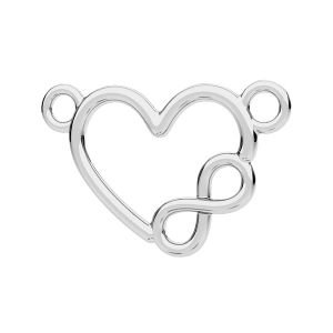 Heart with infinity sign pendant ODL-00214