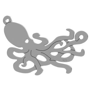 Octopus pendant, LK-0784 - 0,50 Octopus pendant, LK-0784 - 0,50