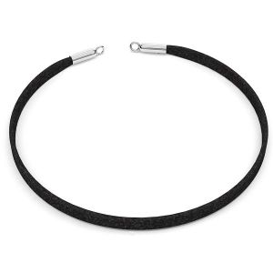 Choker Alcantara necklace base - L-CORD CHAIN 11 31 cm