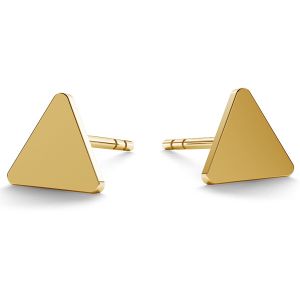 Triangle earrings gold 14K LKZ-00935 KLS - 0,30 mm