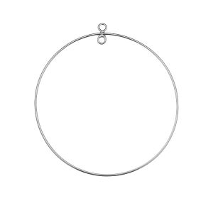 Round earrings with 2 loops base - EARRING 014 52x56 mm
