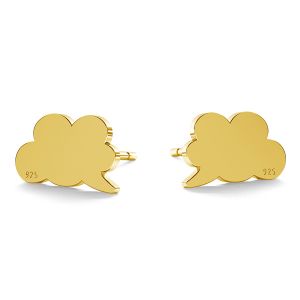 Comics cloud earring, LK-0959 KLS - 0,50 Comics cloud earring, LK-0959 KLS - 0,50