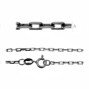 Rhodium anchor chain AD 35 (38-70 cm) Rhodium anchor chain AD 35 (38-70 cm)