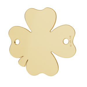 Clover gold 14K pendant LKZ-00095 - 0,30 mm