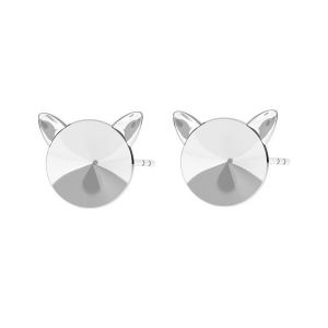 Cat earrings for Rivoli 8mm ODL-00291 KLS (1122 SS 39)