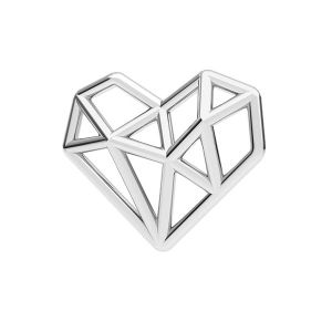 Origami heart pendant,ODL-00299