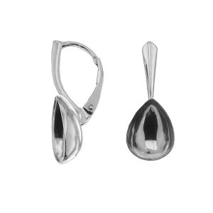 Earrings base for Pear Fancy stones, OKSV 4320 MM 14 BA