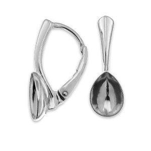 Earrings base for Pear Fancy Swarovski stones, OKSV 4320 MM 10 BA