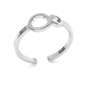 Infinity ring, sterling silver 925, ODL-00319