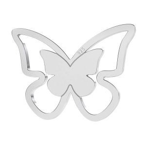 Butterfly pendant, sterling silver 925, LK-1273 - 0,50