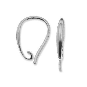 Ear wire for earrings, sterling silver, BO 63