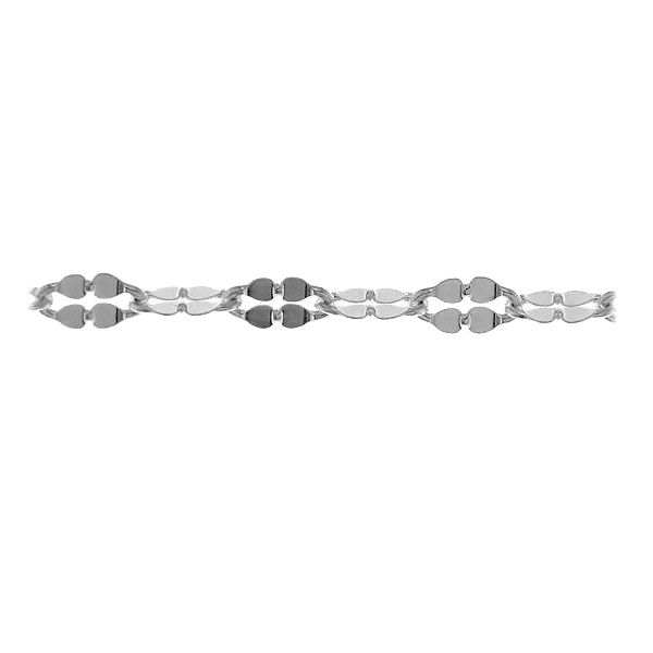 Forzatina silver chain in meters, A 040 QDF 2,5 mm