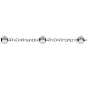 Bulk anchor chain with 2,5mm balls*sterling silver 925*A 035 PL2,5