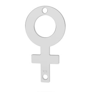 Woman symbol connector pendant, silver 925, LK-1309 - 0,60