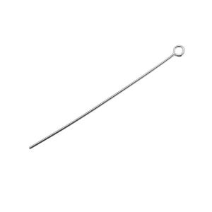 45 mm headpins with hook, sterling silver 925, SZPO 0,80 - 45 mm