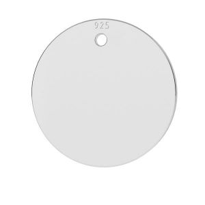 Round pendant, sterling silver 925, LK-1363 - 0,50