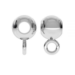 P2L  4,0 F:1,8 (CON 1) - Bead ball button charm, streling silver 925